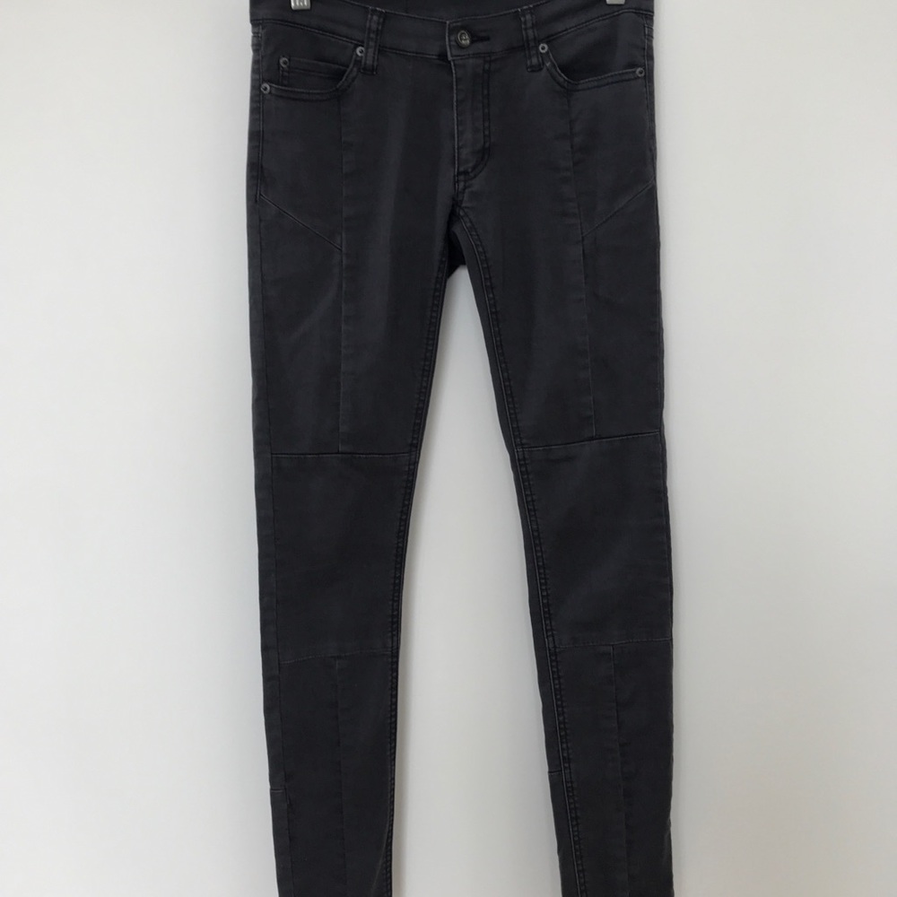 CHEAP MONDAY Low-Rise Charcoal Skinny Pants 🖤💀